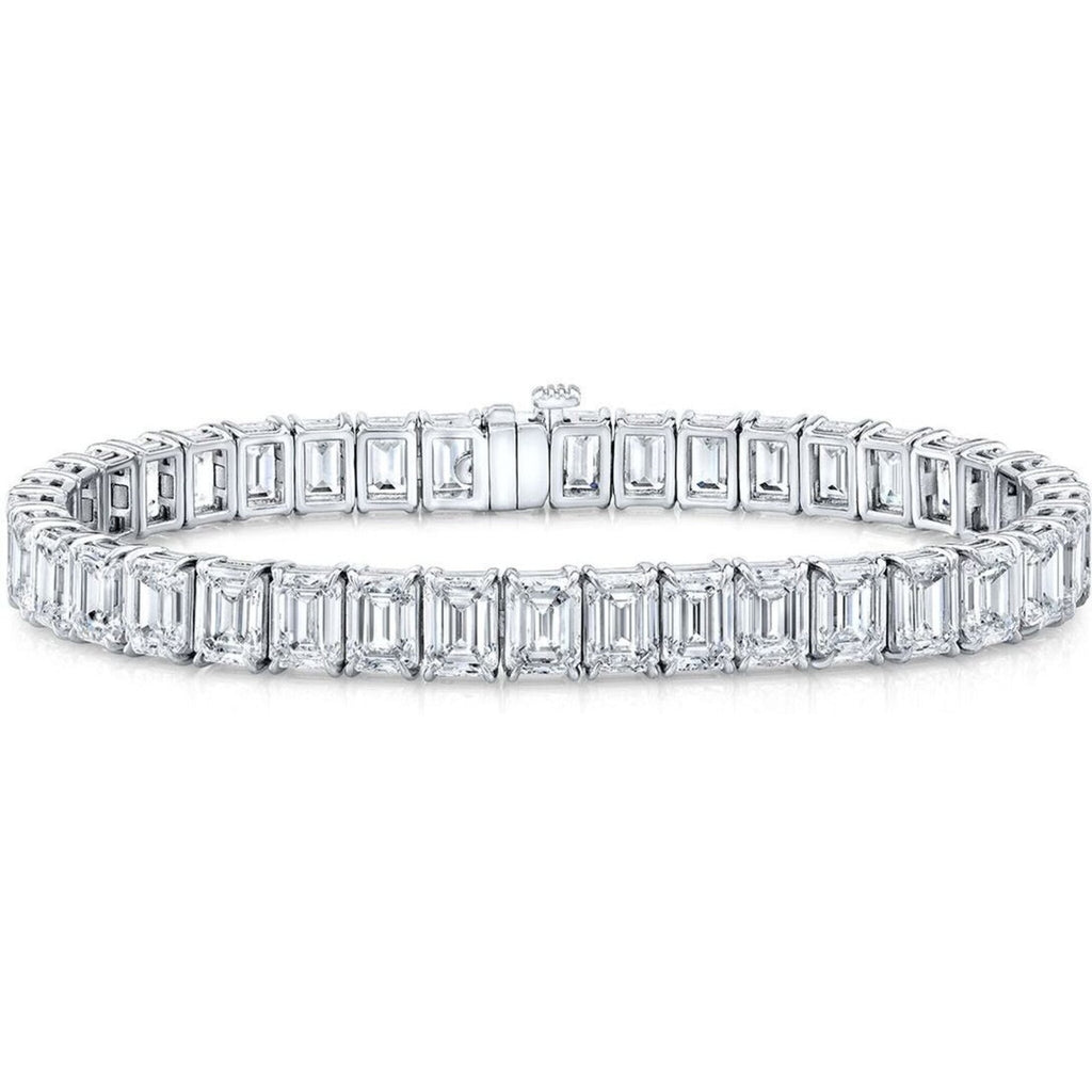 The Purple Tennis Bracelet in Platinum
