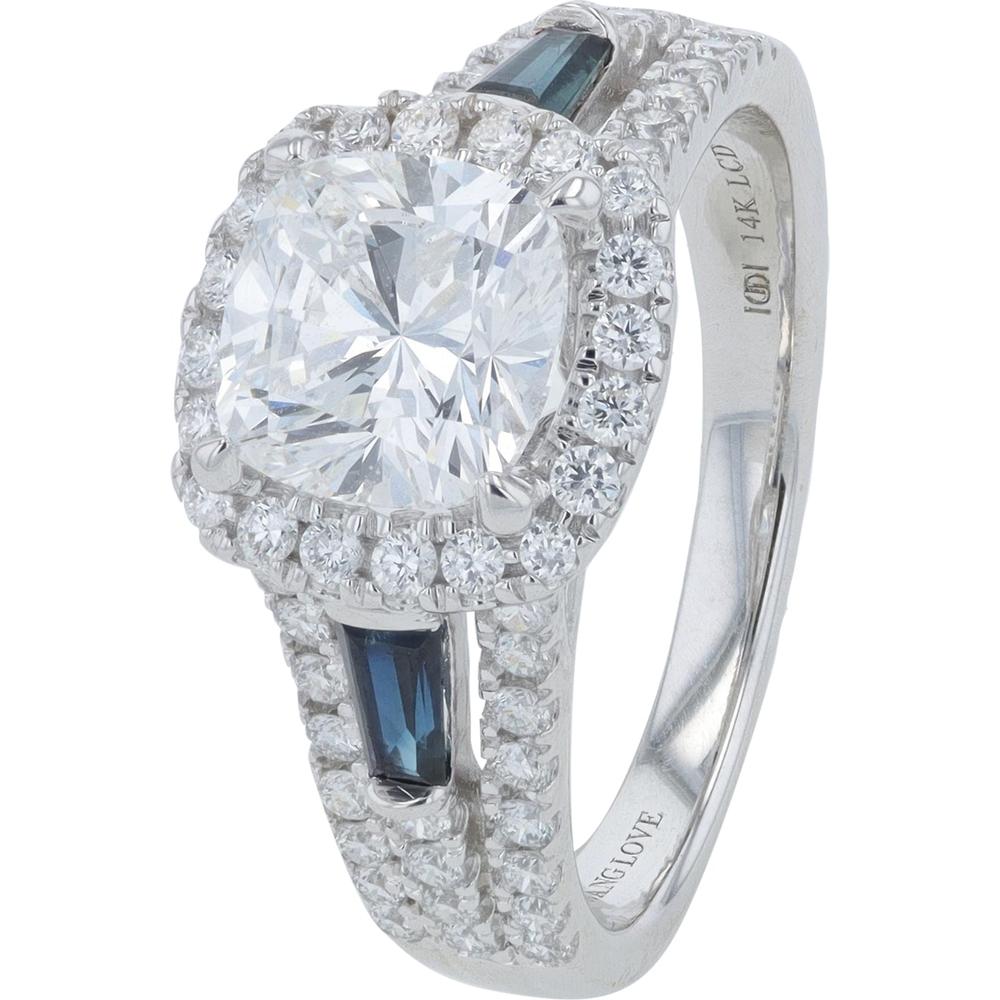 14K White Gold Vera Wang Carat Total Weight Lab Grown Diamond