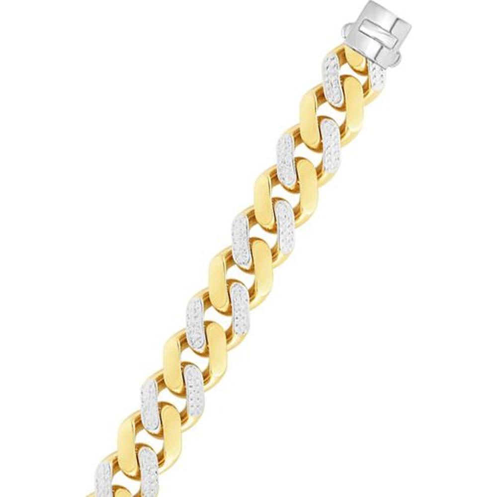 Gold Cuban Chain Yellow And White Gold Chain 14K Yellow Gold