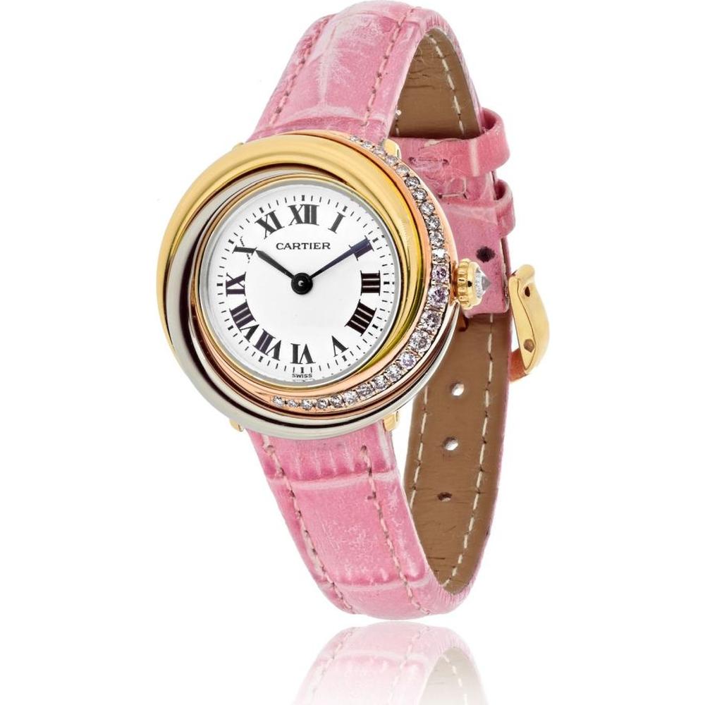 18K Tri Color Trinity Round Dial Diamond Ladies Watch  display picture 1