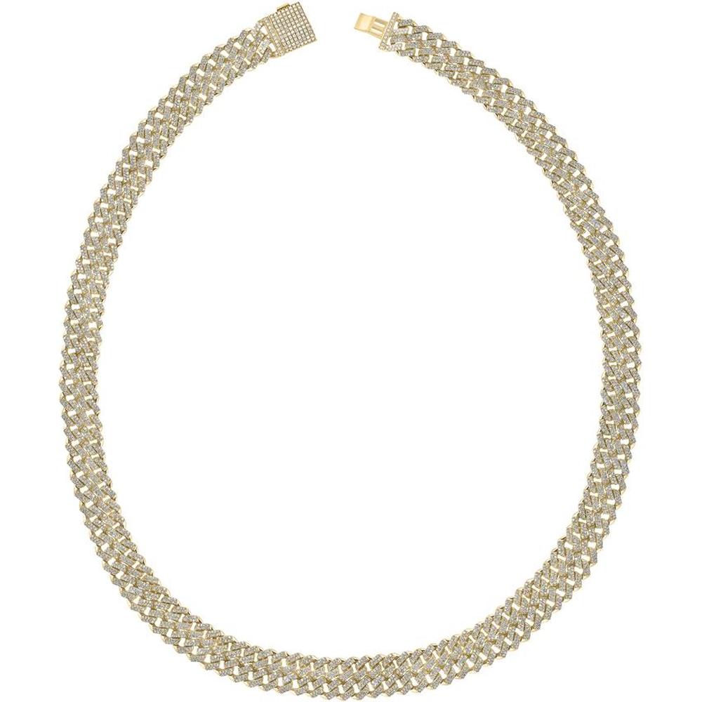 GND 10K Yellow Gold 22-Inch Double Curb Link Chain Necklace with