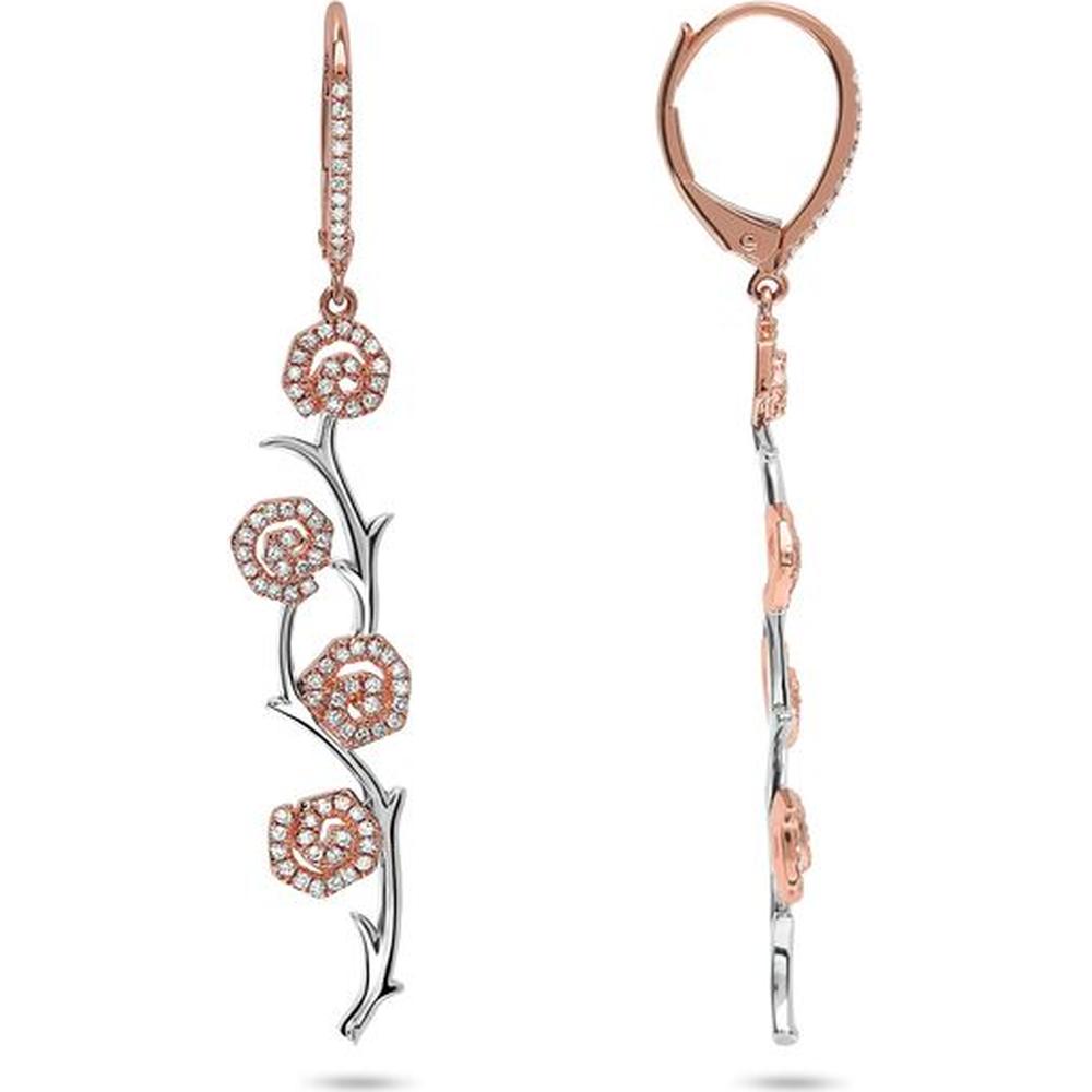 Fashion Drop Earrings For Women – Silver/Gold/Rose Gold Plated Leverback Wedding Jewelry