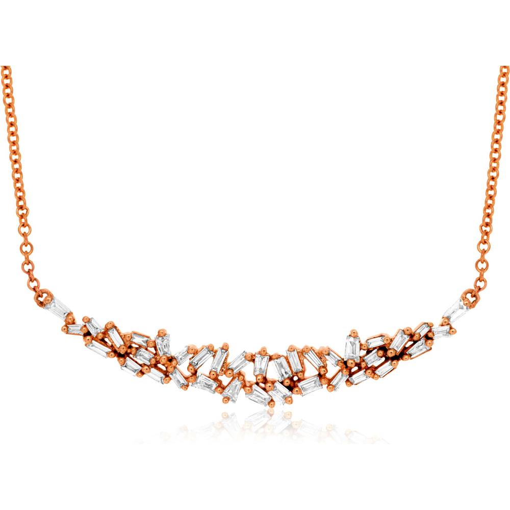 Royal 14K Rose Gold Diamond Necklace