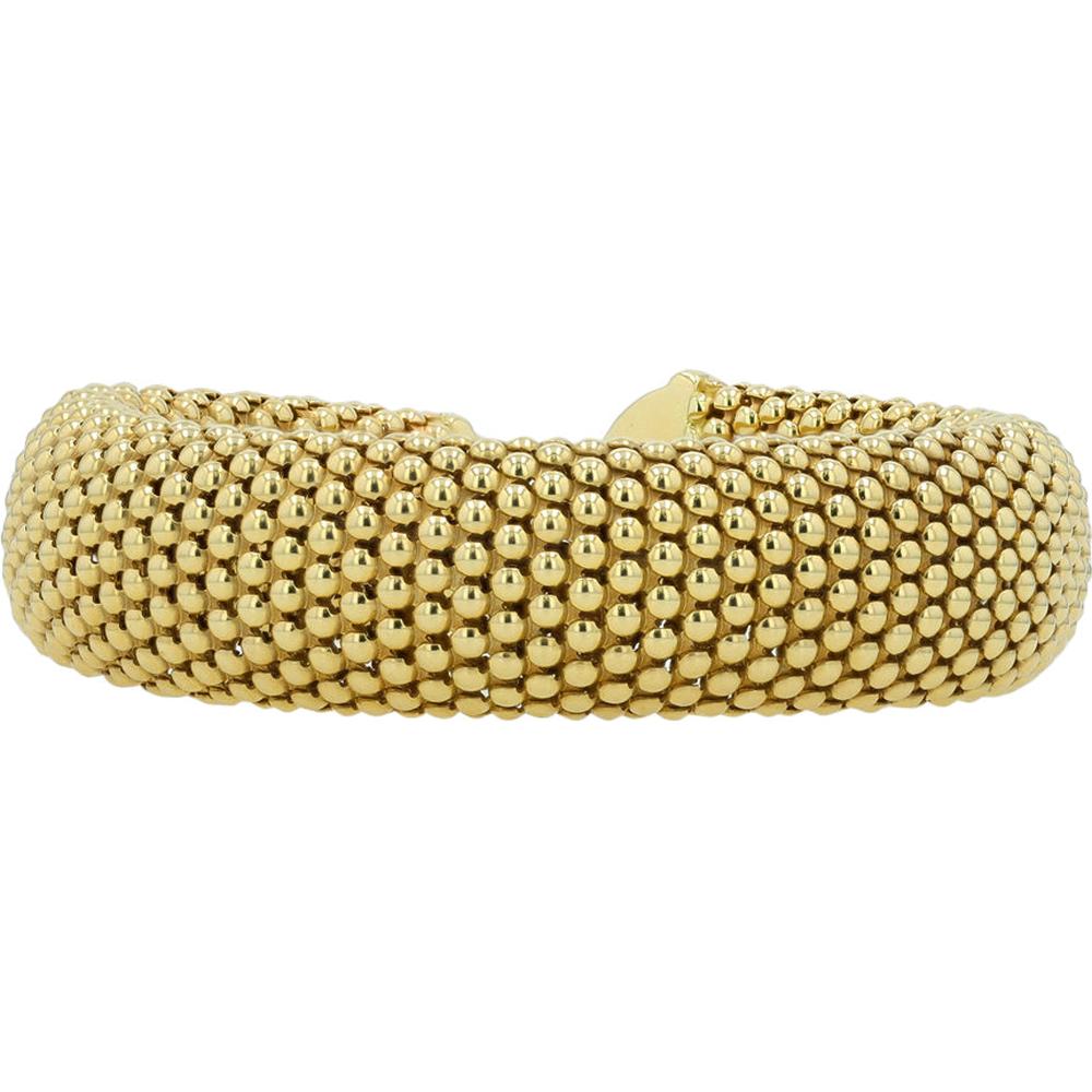 14K Yellow Gold Beaded Cuff Bracelet from Robinson's Jewelers