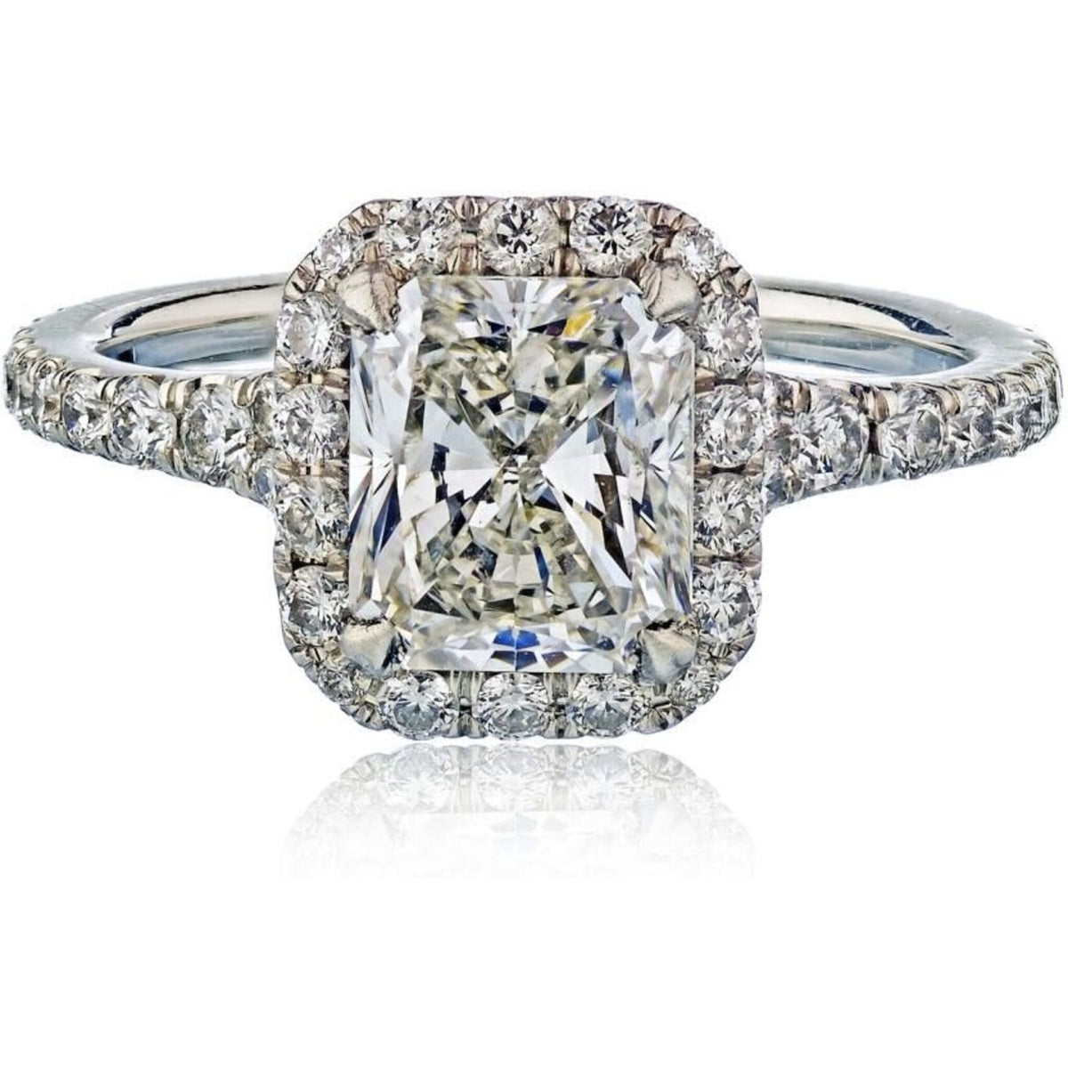 1.53 Carat Radiant Cut Diamond I I1 GIA Ring from Robinson's Jewelers