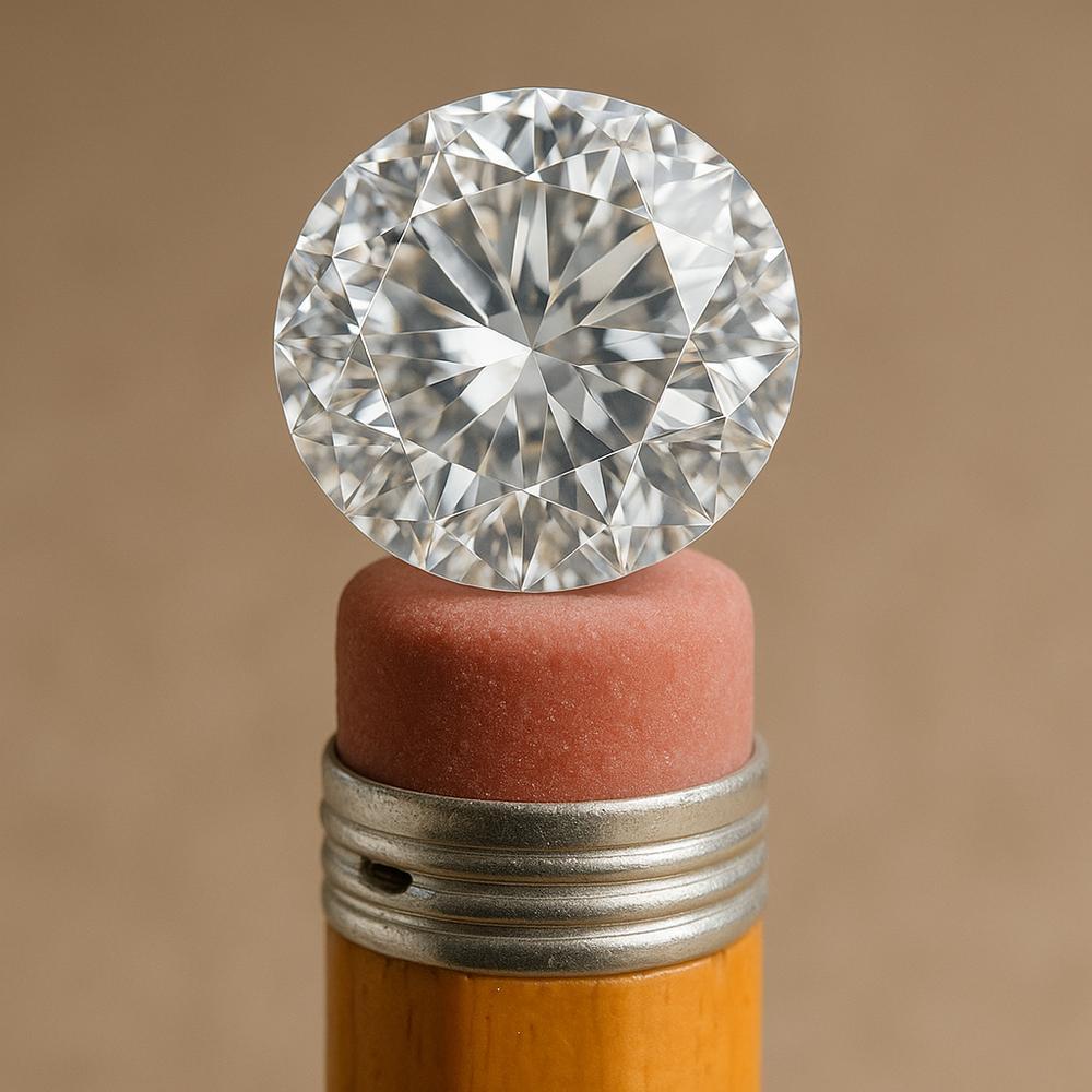 3 carat diamond ring showcasing its brilliance and size on a hand