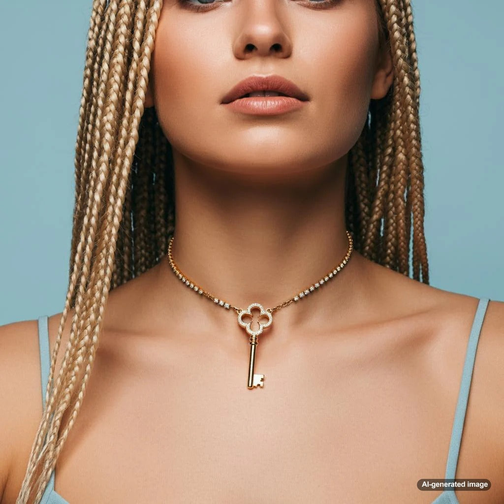 Elegant lock and key jewelry pieces in gold and silver showcasing a popular trend in symbolic jewelry