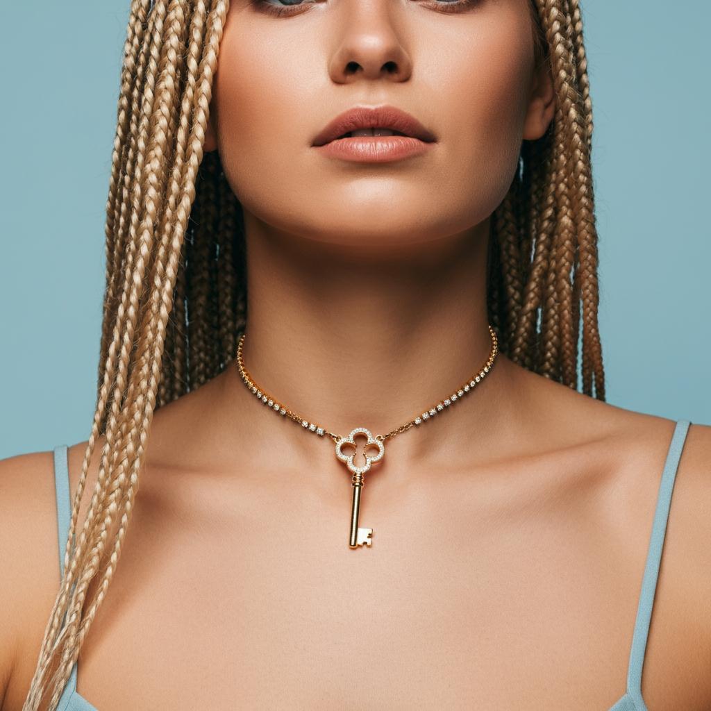 Elegant lock and key jewelry pieces in gold and silver showcasing a popular trend in symbolic jewelry