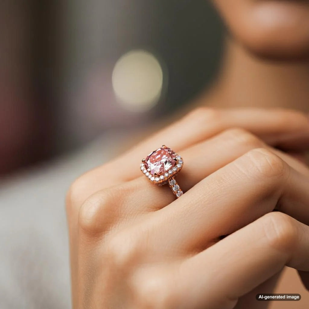 Lab-grown pink diamonds showcased by Robinson's Jewelers