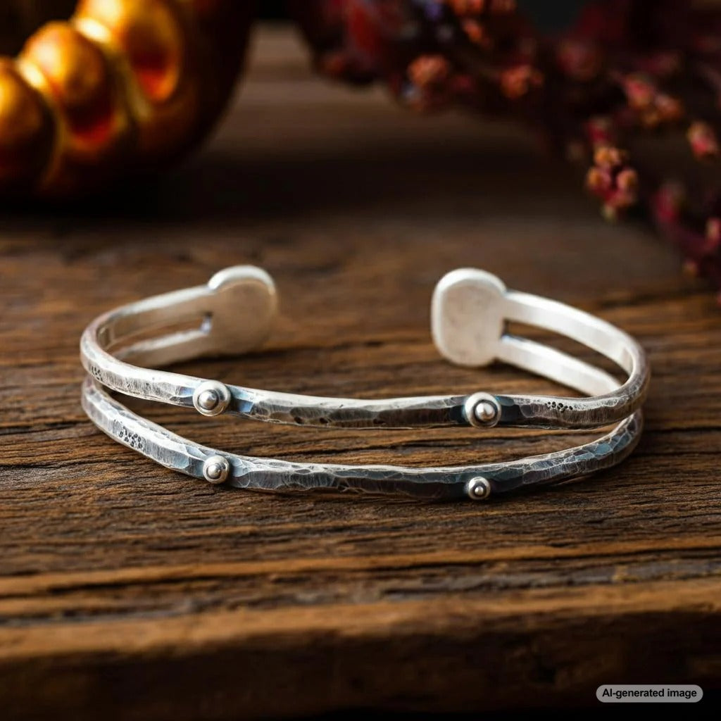 Polished silver jewelry pieces on display, representing prevention of tarnishing with proper care.