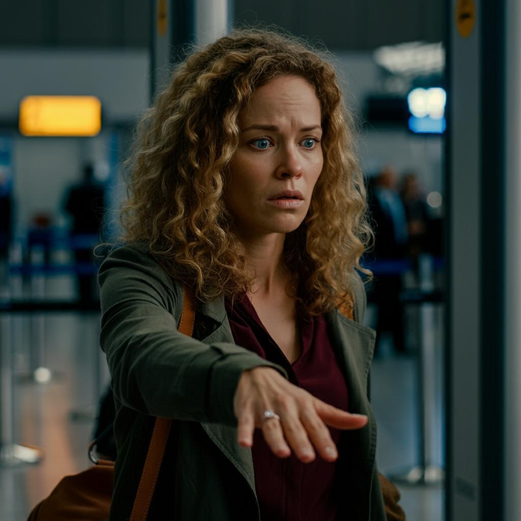 Engagement ring passing through airport security scanner