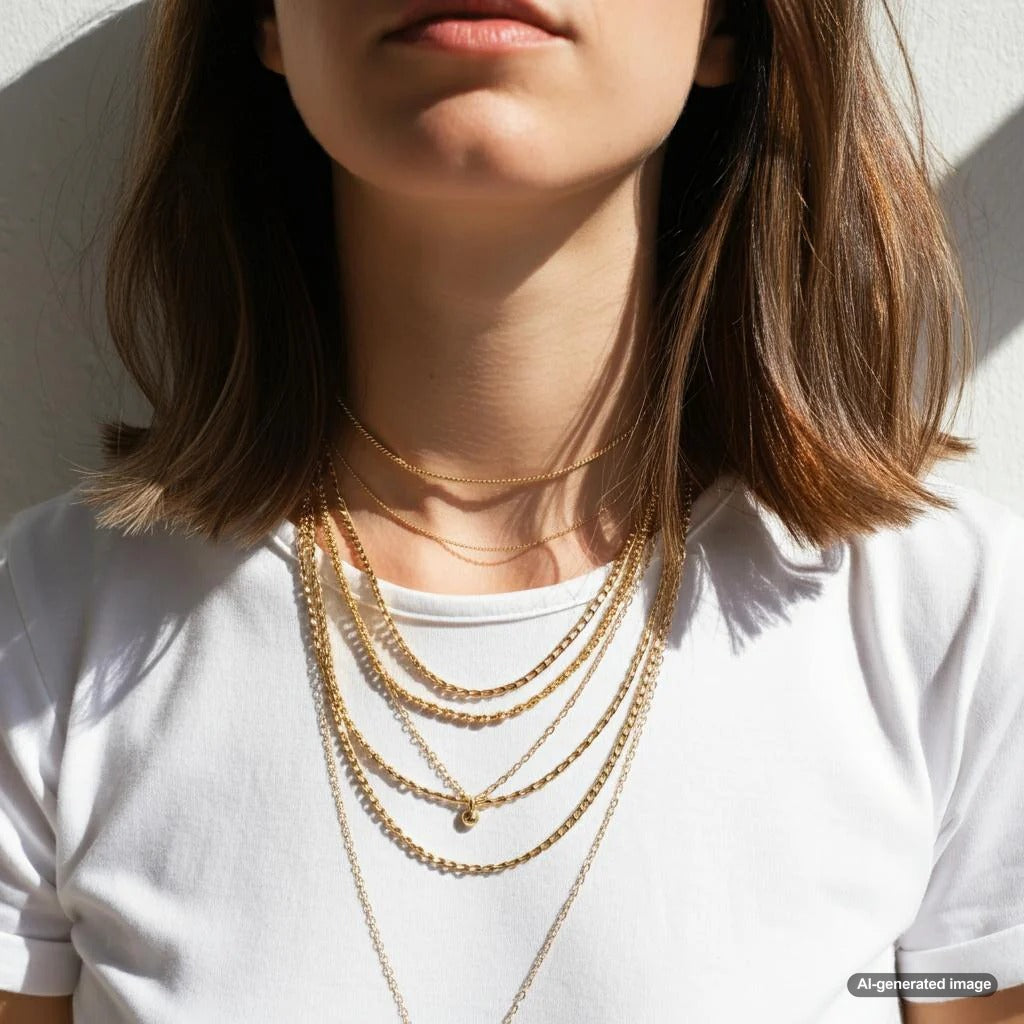 A stunning variety of chain styles available at Robinson's Jewelers, showcasing gold, silver, and platinum designs.