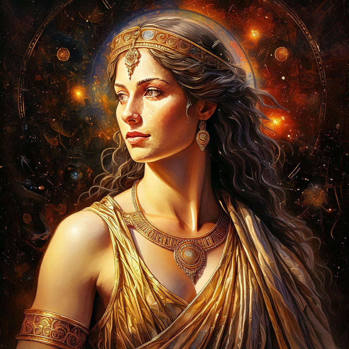 Theia, the Greek goddess of jewelry and light