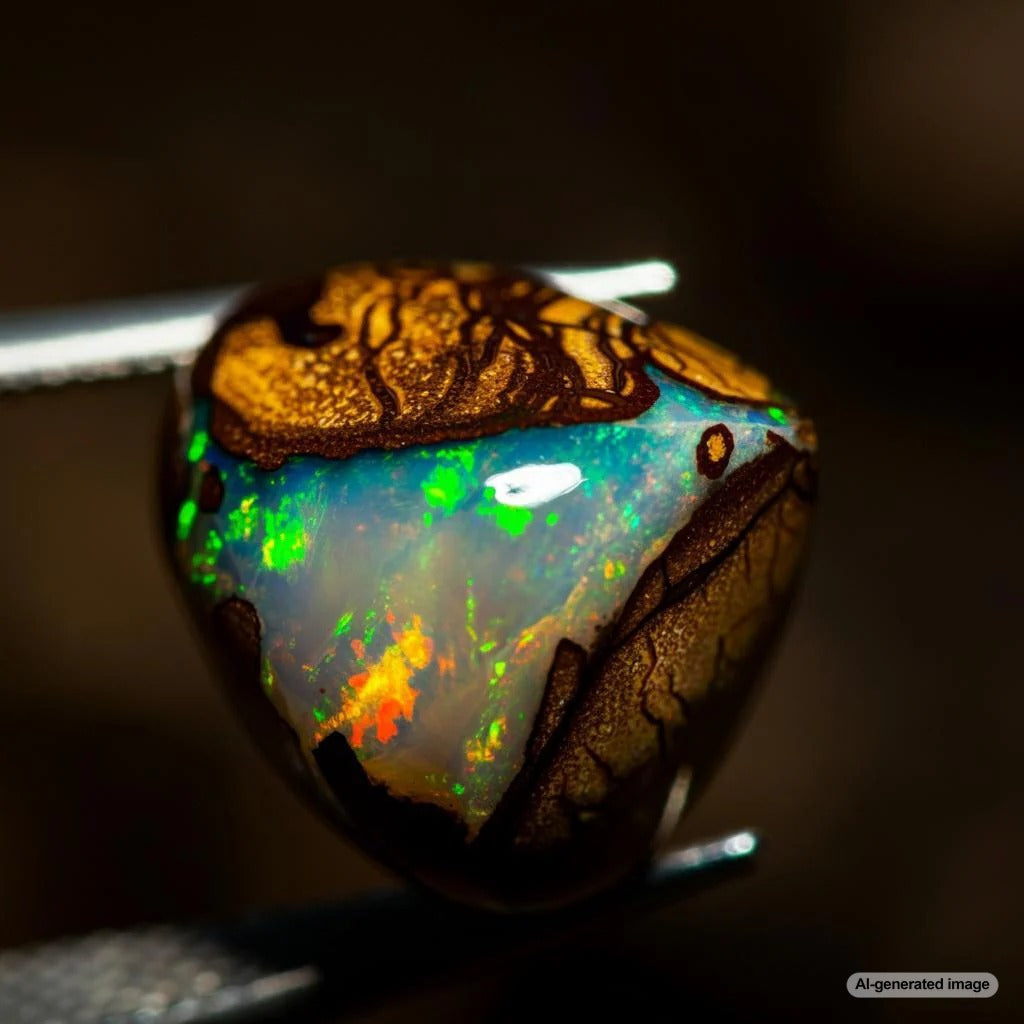 The formation of opals deep within the earth