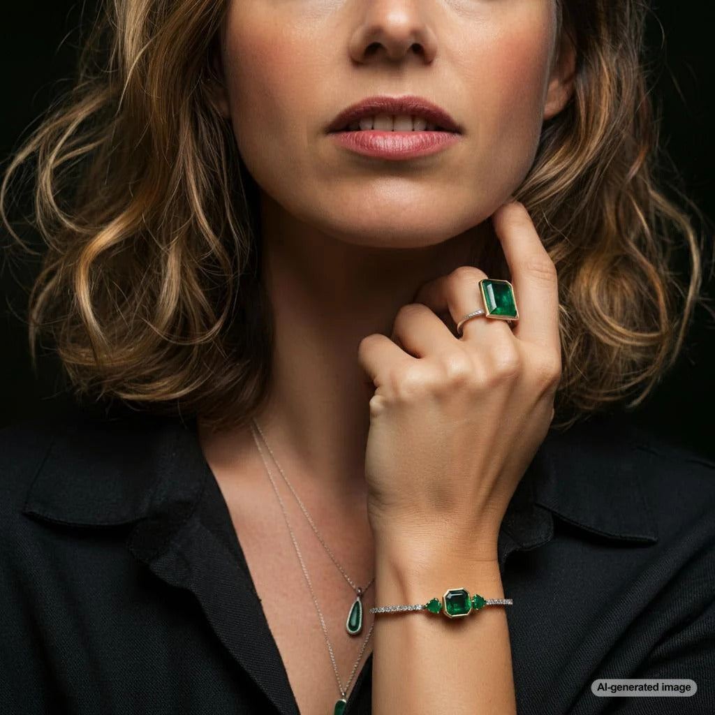 A harmonious blend of vintage and modern jewelry pieces