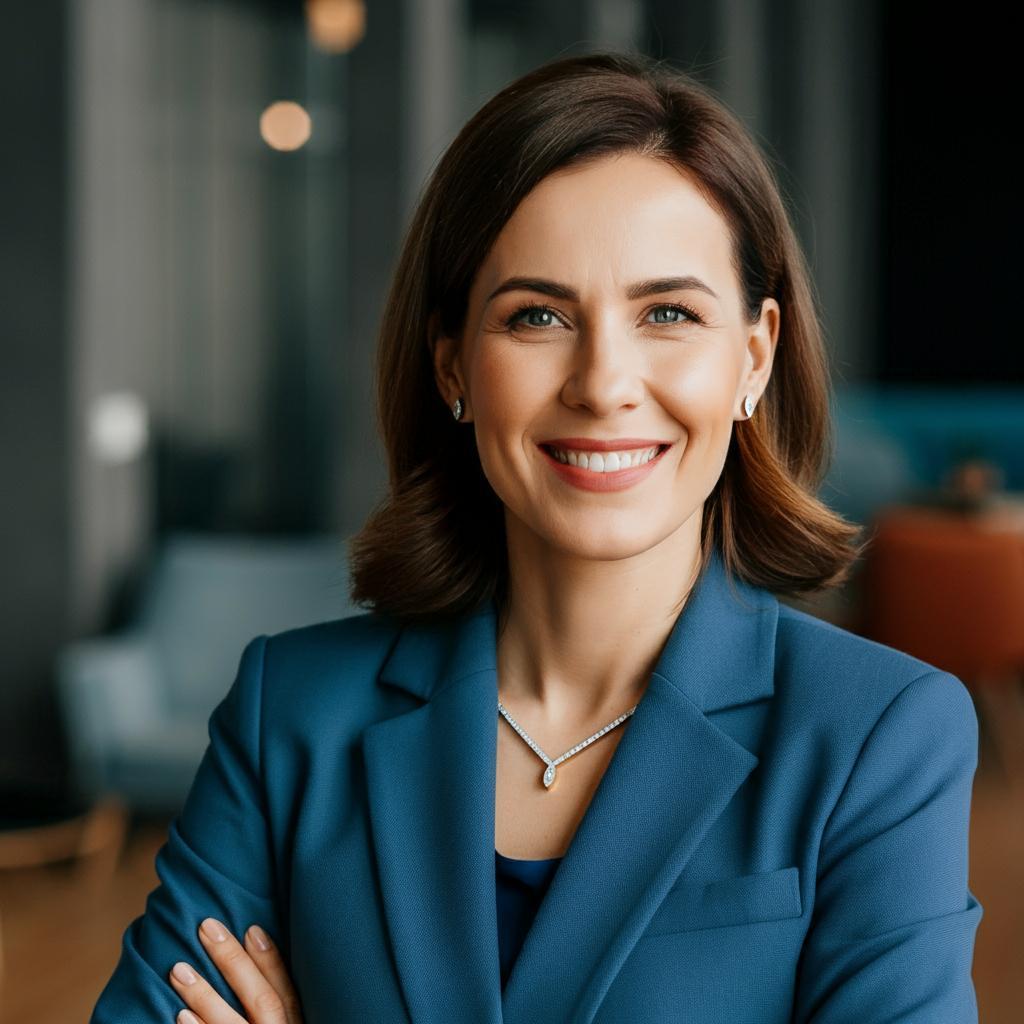 Woman wearing elegant jewelry with professional attire