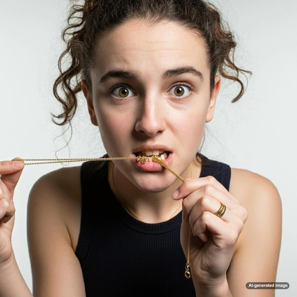 Tips and tools to untangle necklaces easily on a jewelry flat lay