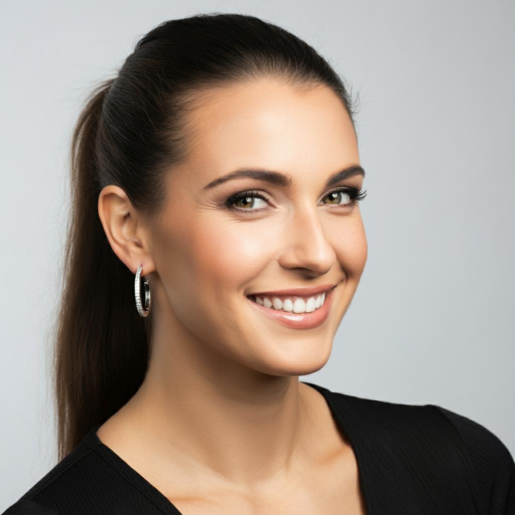 Close-up of a 3-gram earring on a jewelry scale, showcasing its weight