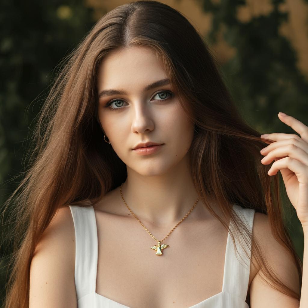 Elegant angel pendant from Robinson's Jewelers