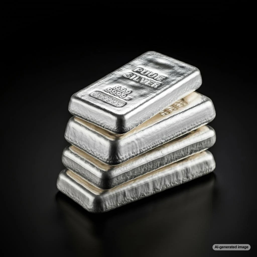 Sterling silver jewelry displayed elegantly, showcasing rings, necklaces, and earrings.