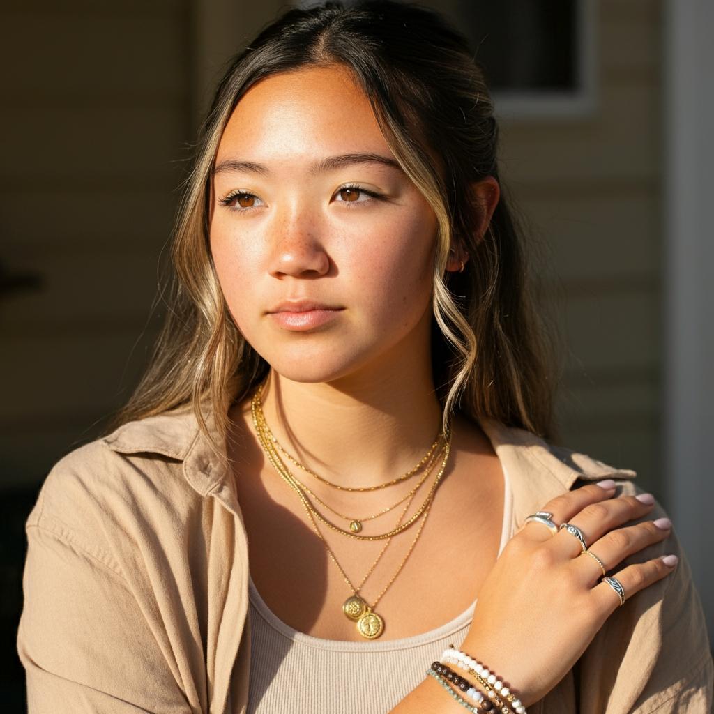 A diverse collection of jewelry pieces symbolizing self-expression