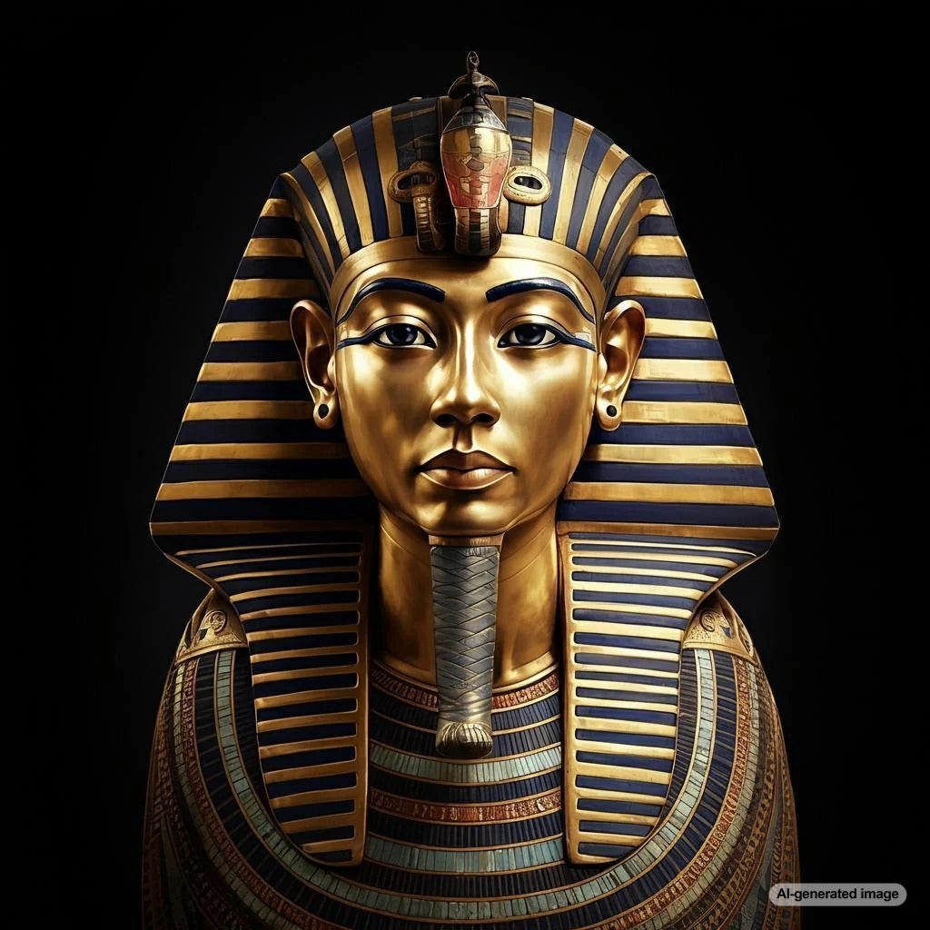 Golden jewelry representing the flesh of the gods in ancient Egypt