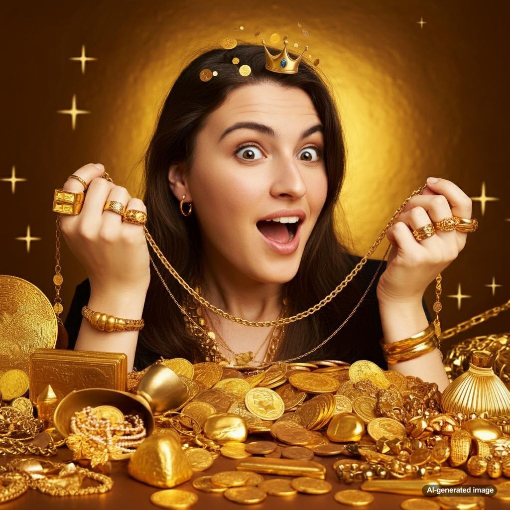A collection of elegant gold jewelry pieces