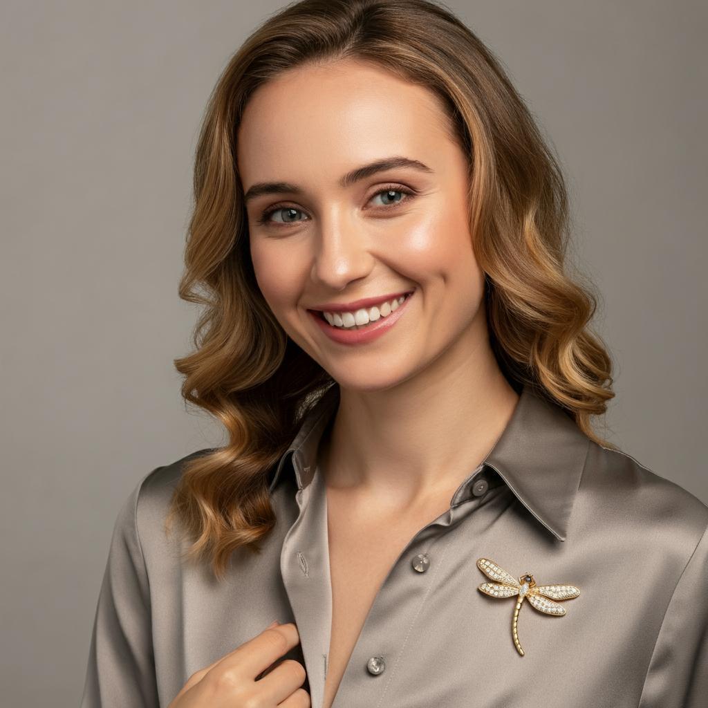 Elegant dragonfly jewelry pieces from Robinson's Jewelers