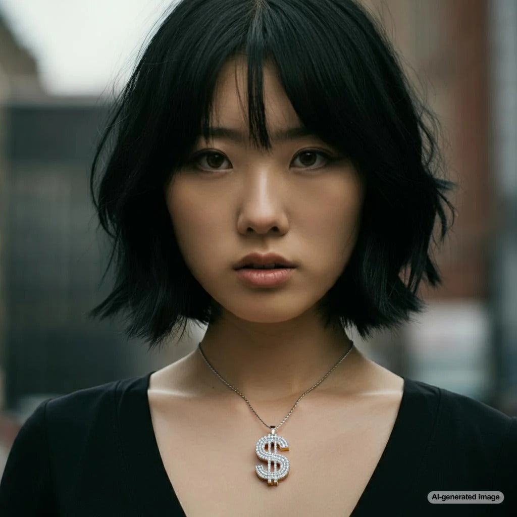 Elegant dollar sign pendant from Robinson's Jewelers