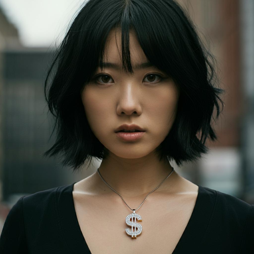 Elegant dollar sign pendant from Robinson's Jewelers