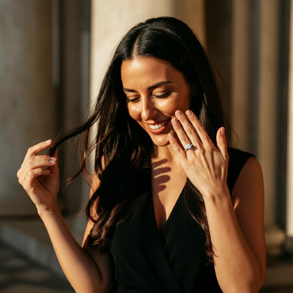 Close-up of a sparkling diamond showcasing its brilliance