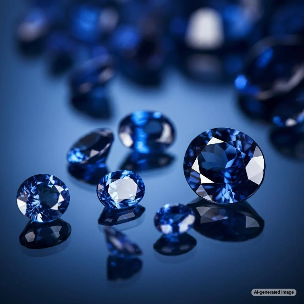 A brilliant sapphire gemstone undergoing heat treatment to enhance its color and allure.