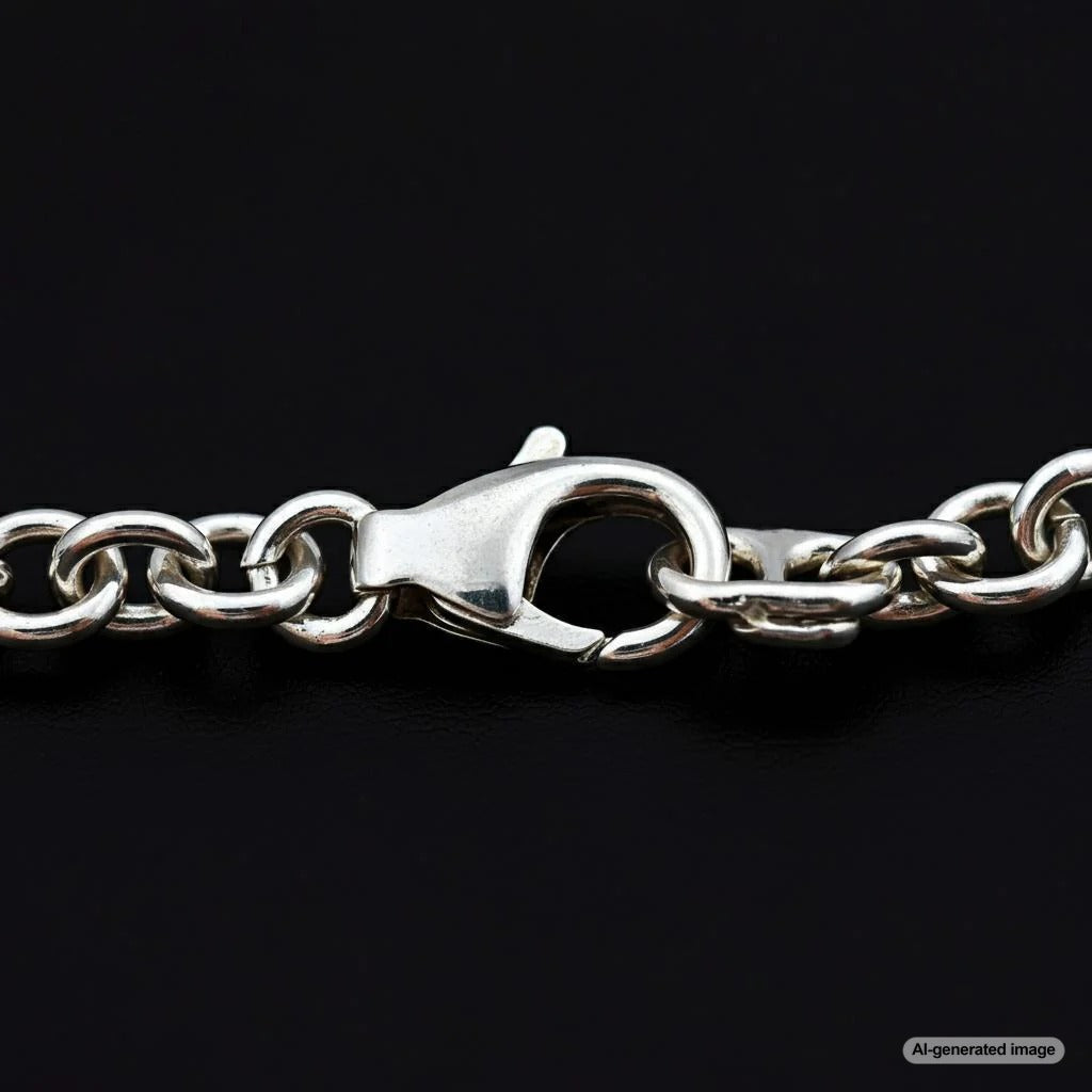 Close-up of a spring clasp and a lobster clasp showing their differences.