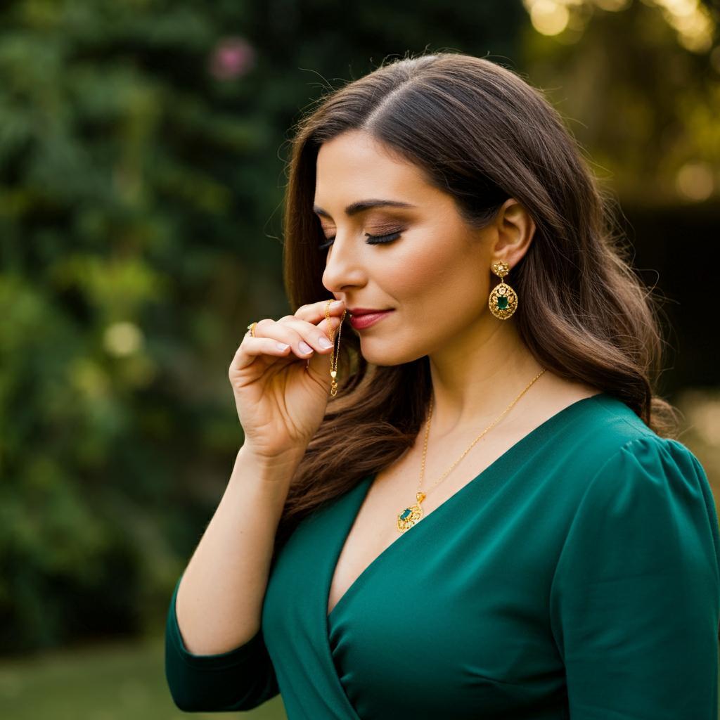 A luxurious display of gold jewelry from Robinson's Jewelers