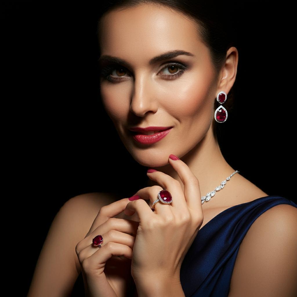 A stunning ruby gemstone symbolizing passion and seduction