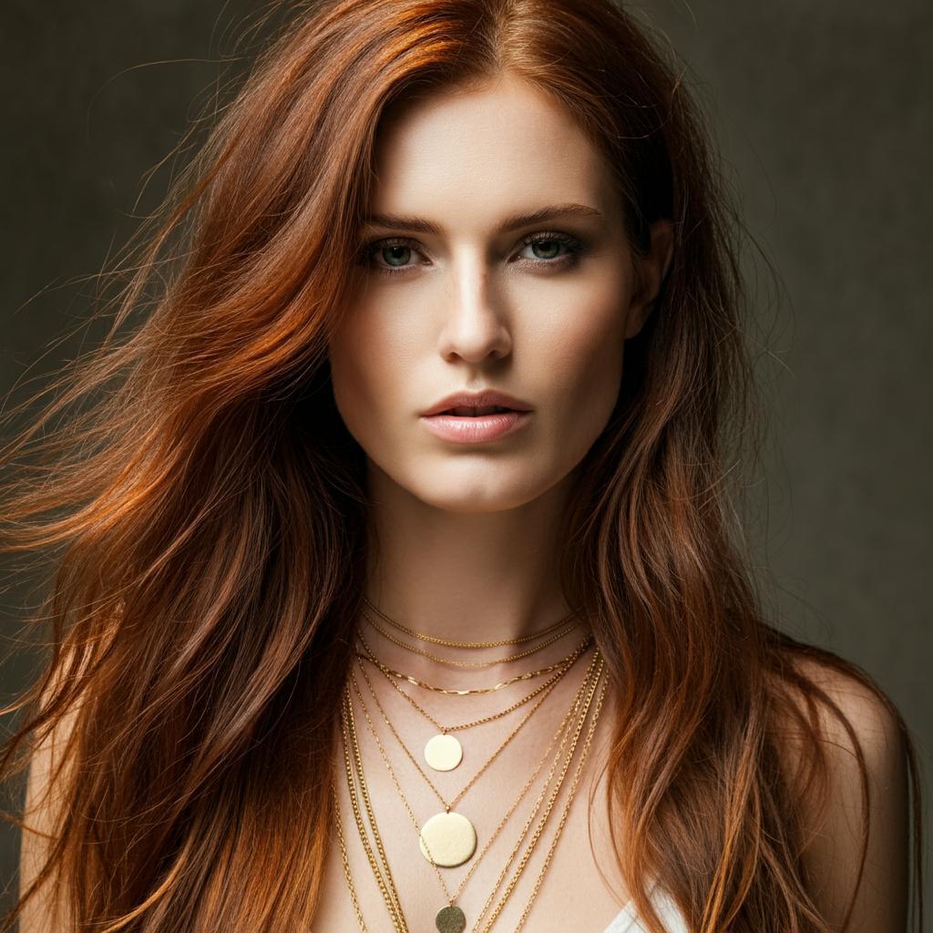 Layered necklaces displayed in various lengths and styles to create a chic layered look