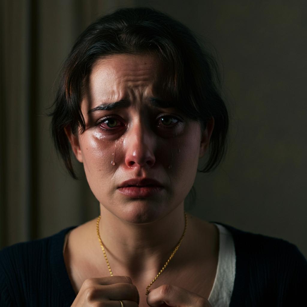 A delicate necklace chain breaking on a soft surface