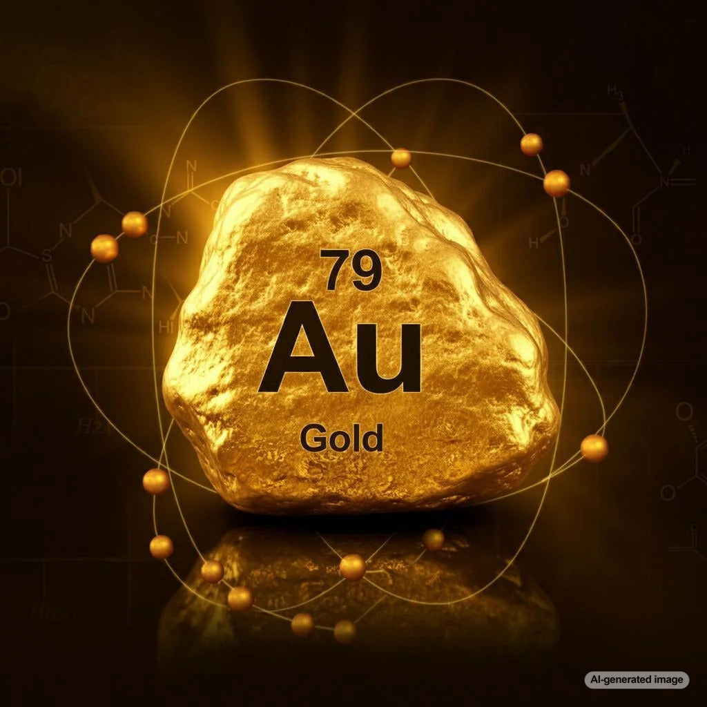 Close-up of a gold necklace showcasing its bright, yellow luster