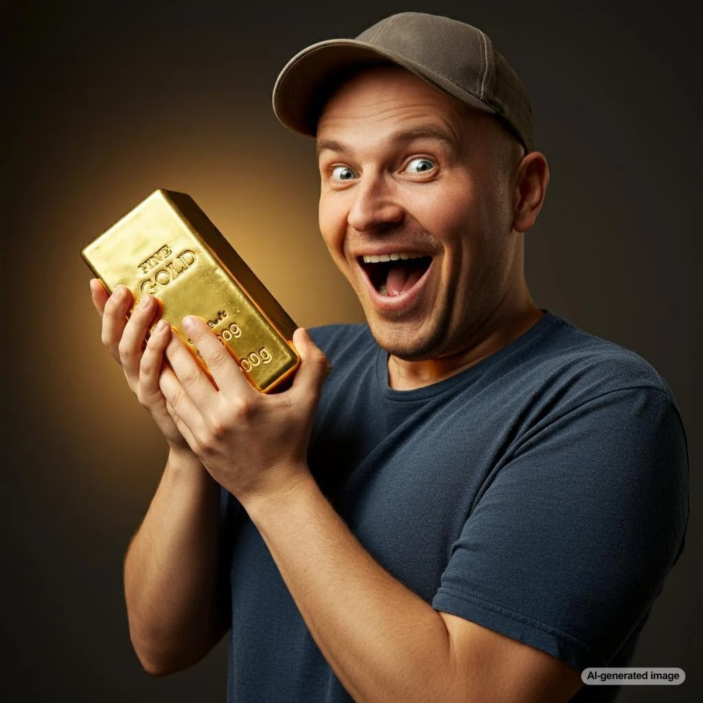 Why is gold soft and heavy? Image of a gold nugget.