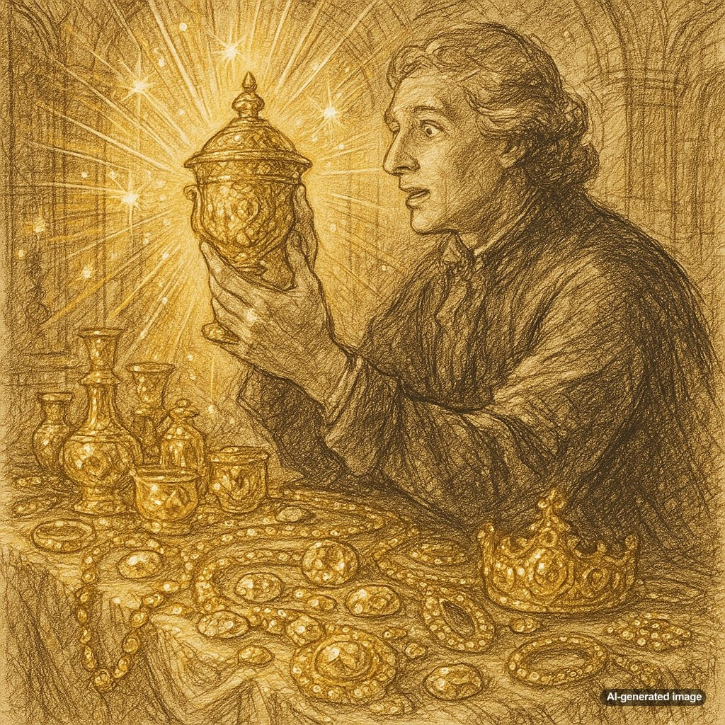 Ancient gold artifacts and modern jewelry pieces showcasing gold's timeless appeal through history