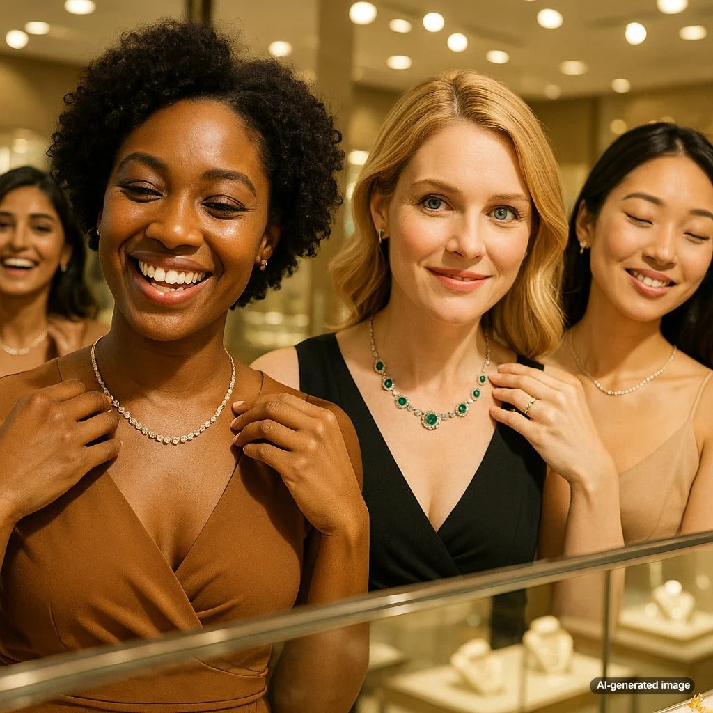 Guide to choosing flattering necklace lengths for different necklines and styles