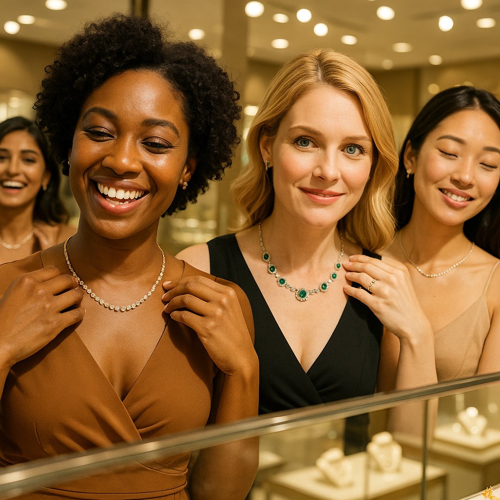 Guide to choosing flattering necklace lengths for different necklines and styles