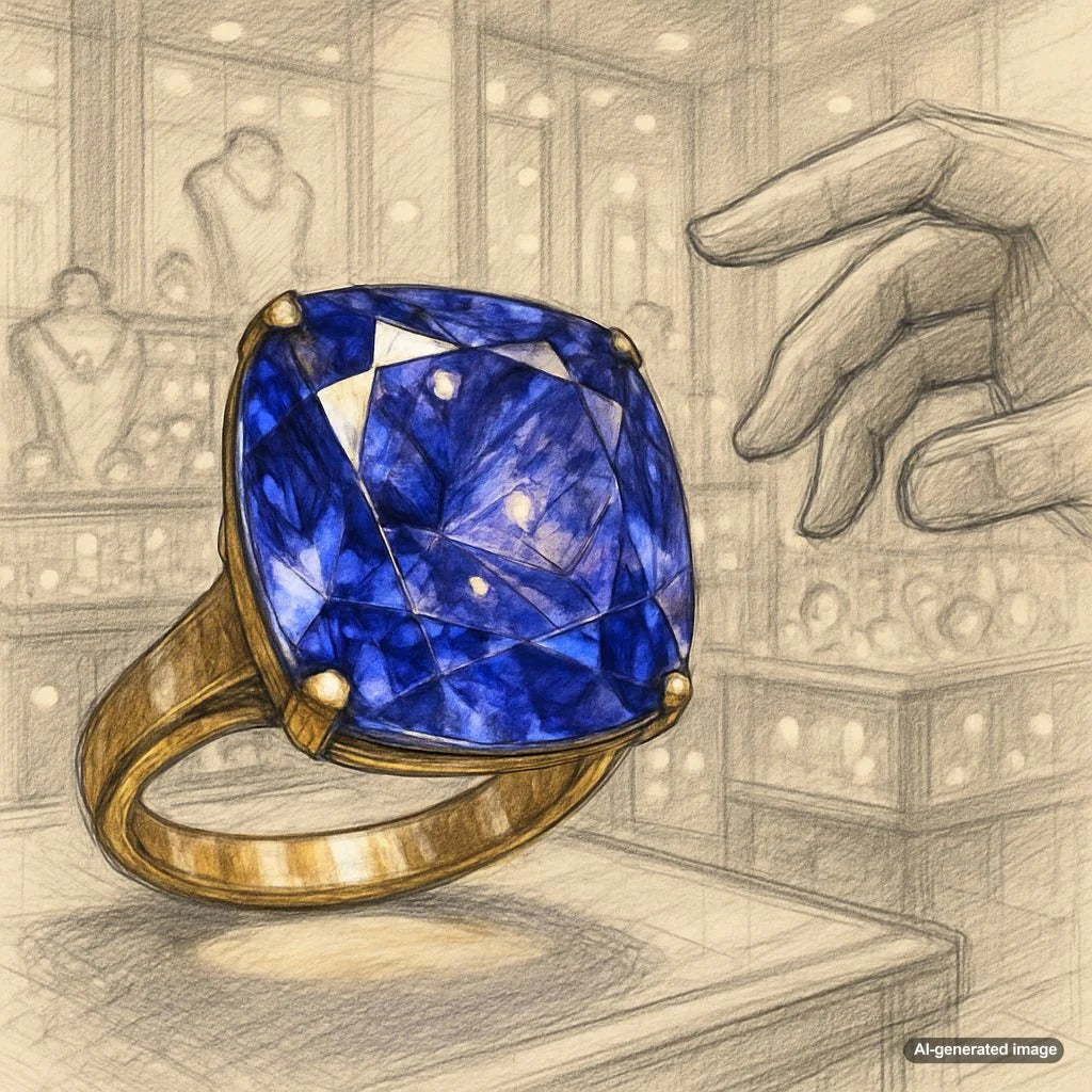 Stunning blue-violet tanzanite gemstone jewelry from Robinson's Jewelers collection