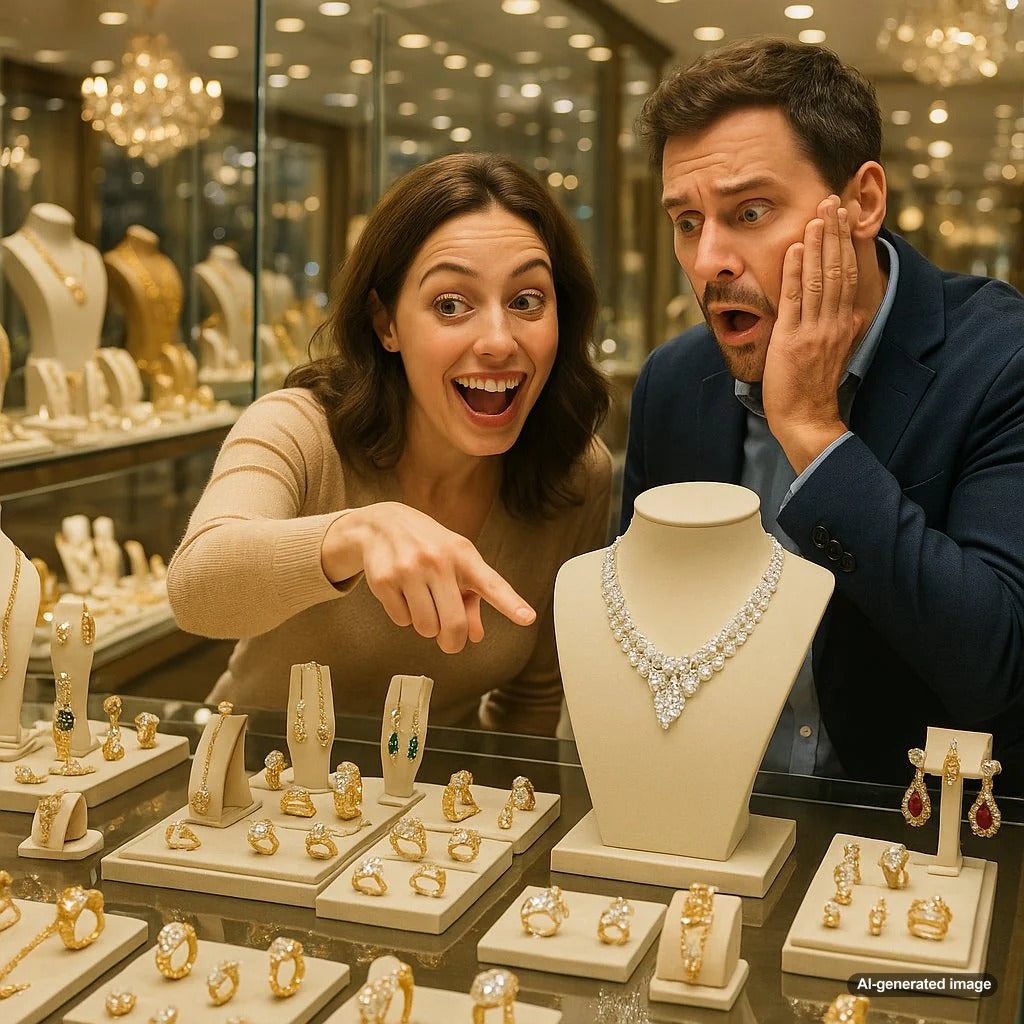 Modern anniversary gifts by year featuring jewelry from Robinson's Jewelers