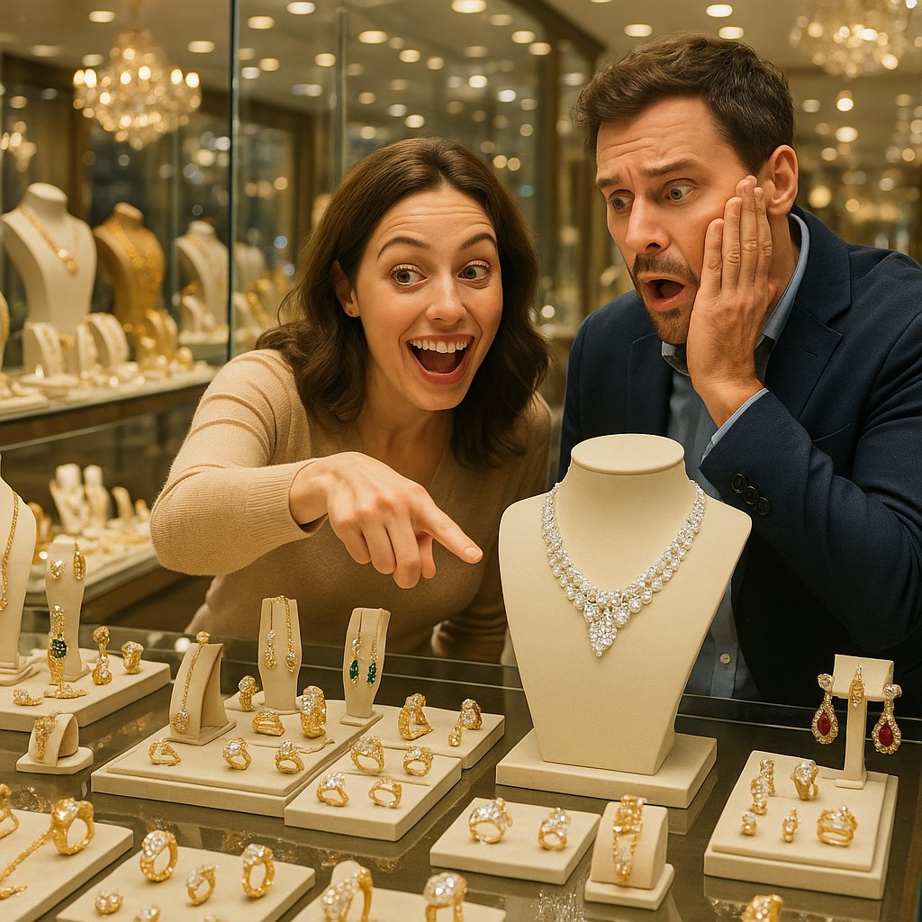 Modern anniversary gifts by year featuring jewelry from Robinson's Jewelers