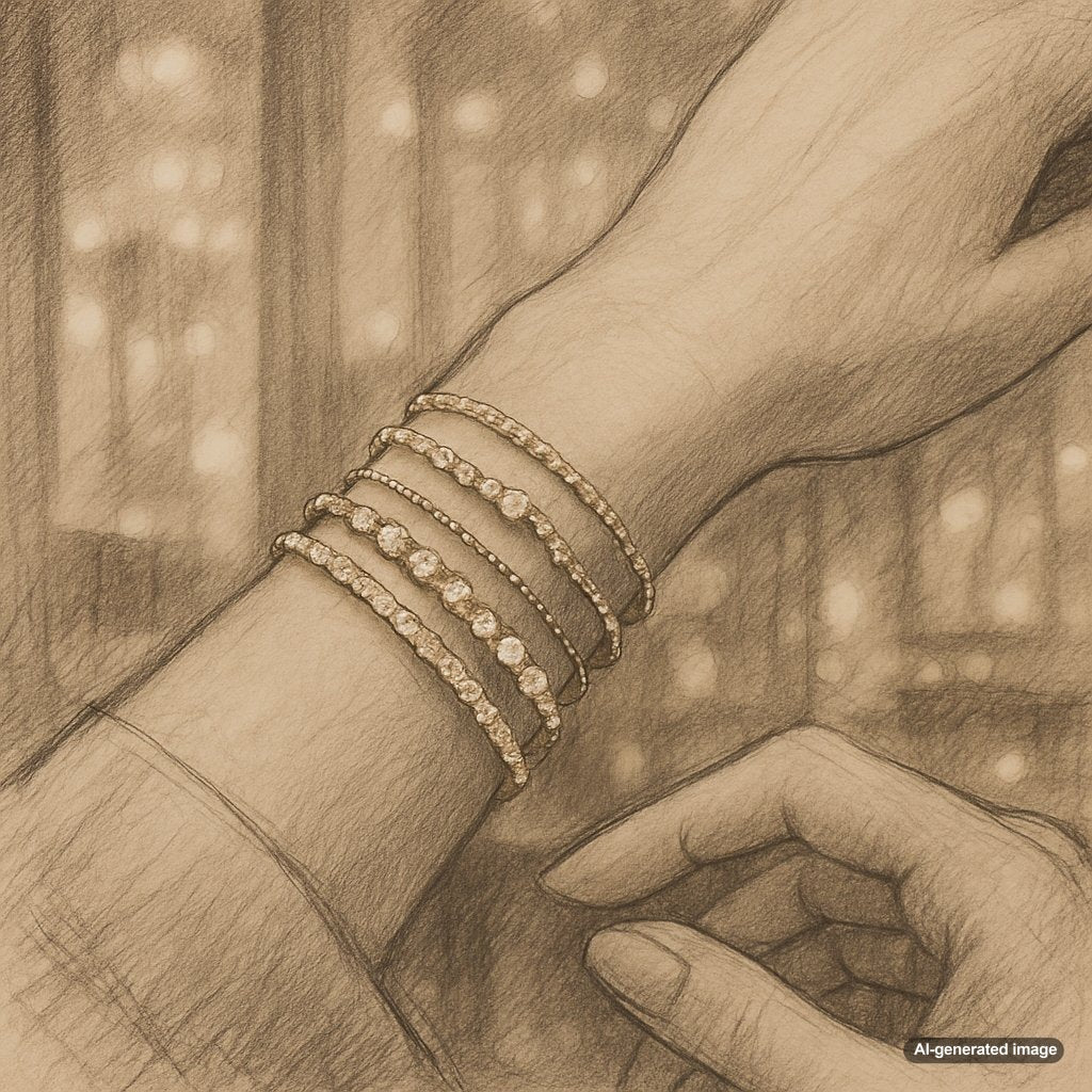 Creative ways to style chain necklaces as bracelets featuring multiple chain styles wrapped around a woman's wrist