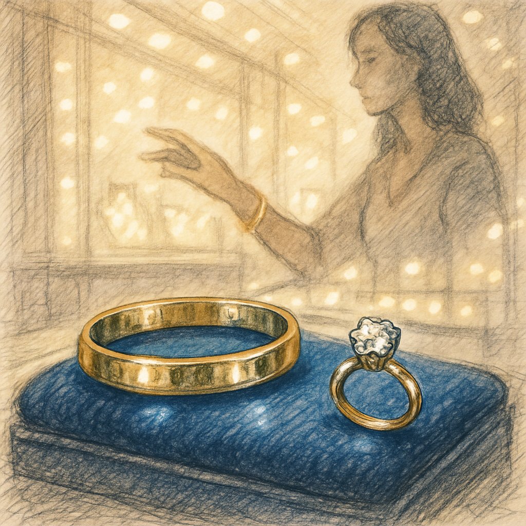 Close-up of shiny gold jewelry showcasing its rust-free brilliance