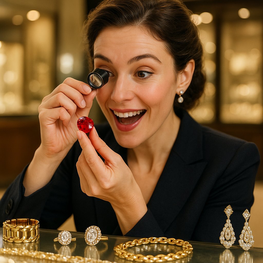 A deep red ruby gemstone resting on a map of the United States, symbolizing the search for American rubies.