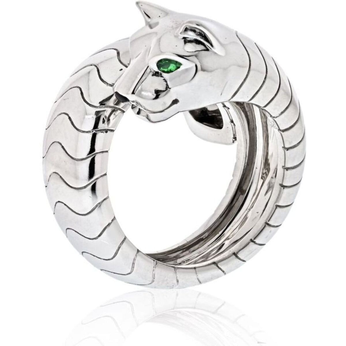 Cartier 18k White Gold Lakarda Wrap Panth�re Ring