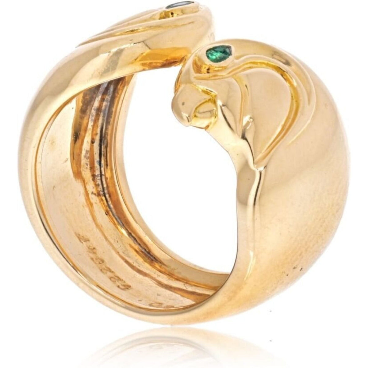 Cartier 18k Yellow Gold Falcon Head Anoubois Ring